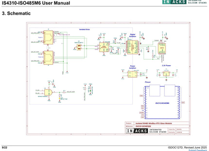 Isolated RS485 Modbus RTU Slave Module: IS4310-ISO485M6