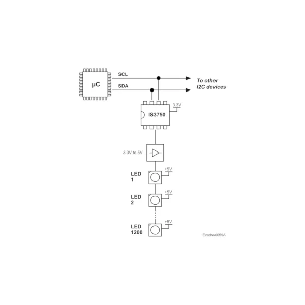 I2C Addressable LED Controller Chip - IS3750 - Image 3