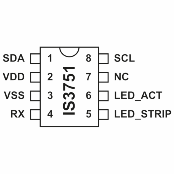 DMX to Addressable LED Controller Chip – IS3751 - Image 3